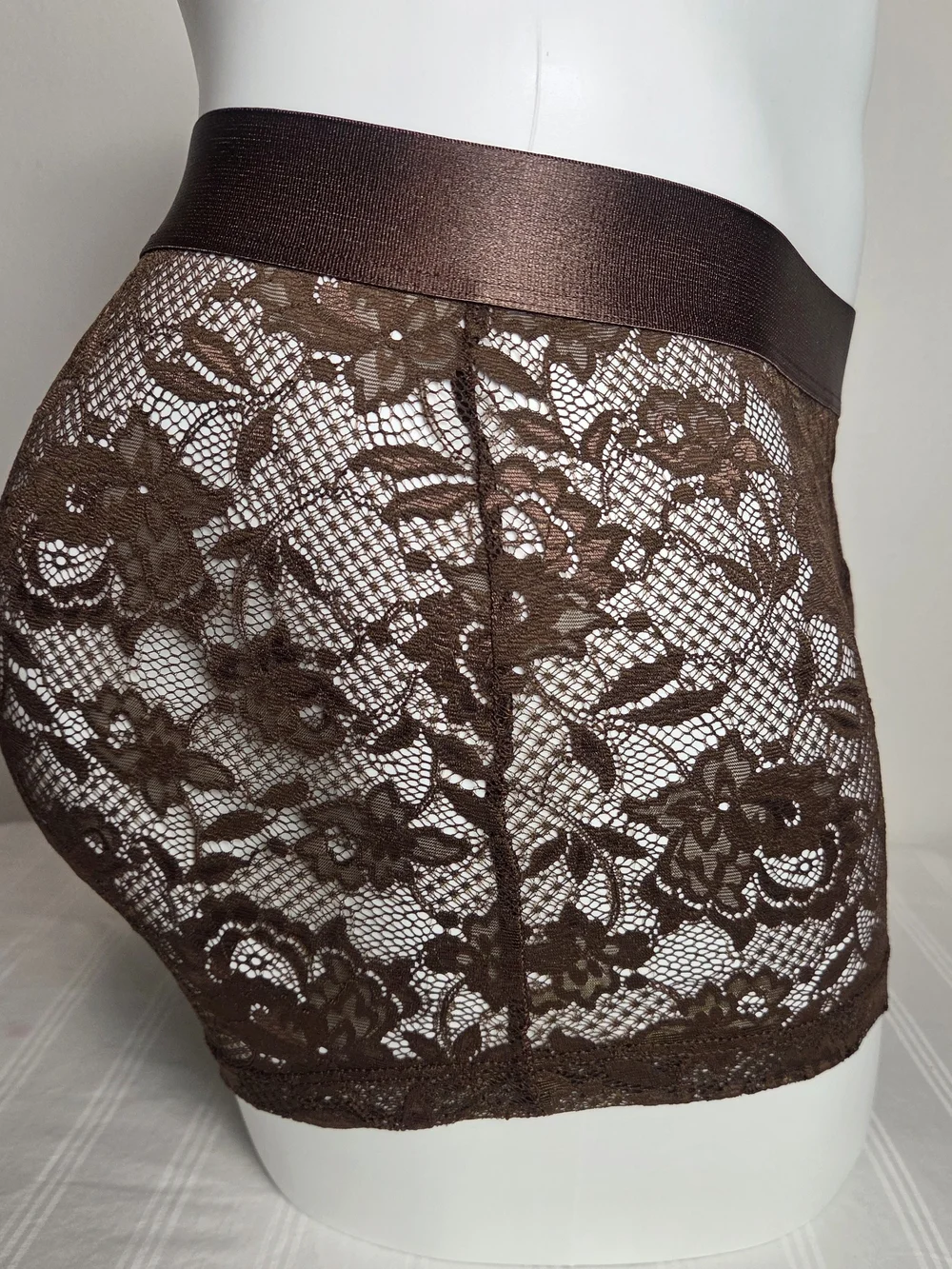 Cosabella Men's Brown Lace Boxer Briefs